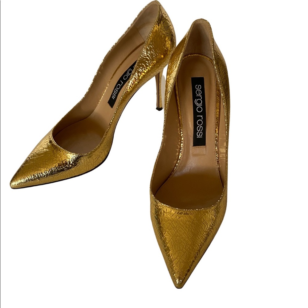Sergio Rossi, Godiva Pumps, Gold